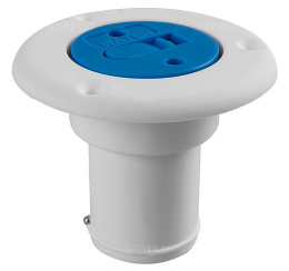 Горловина палубная, белый корпус/синяя крышка, 38 мм (10252294)